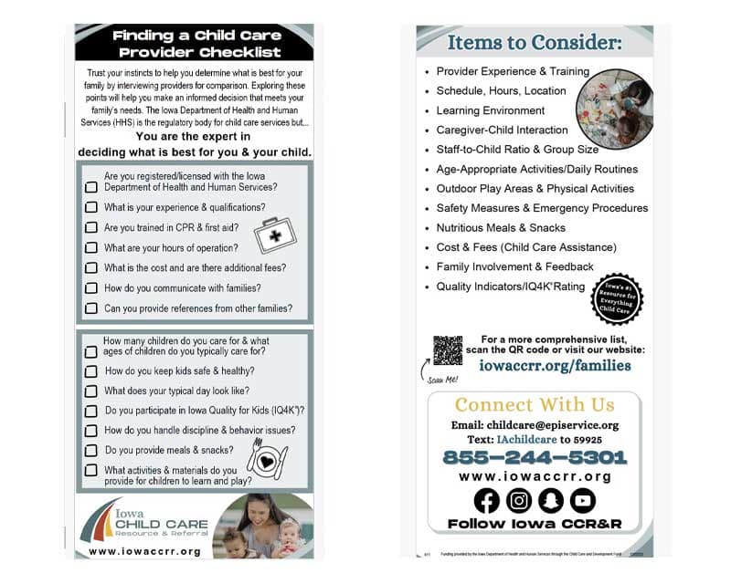 Parent Checklist (Doc 611)