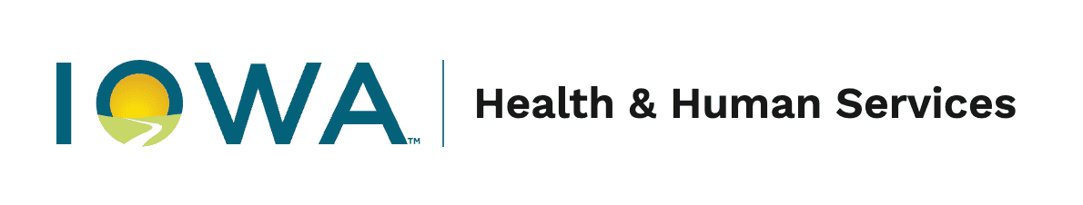 Iowa Health and Human Services logo.