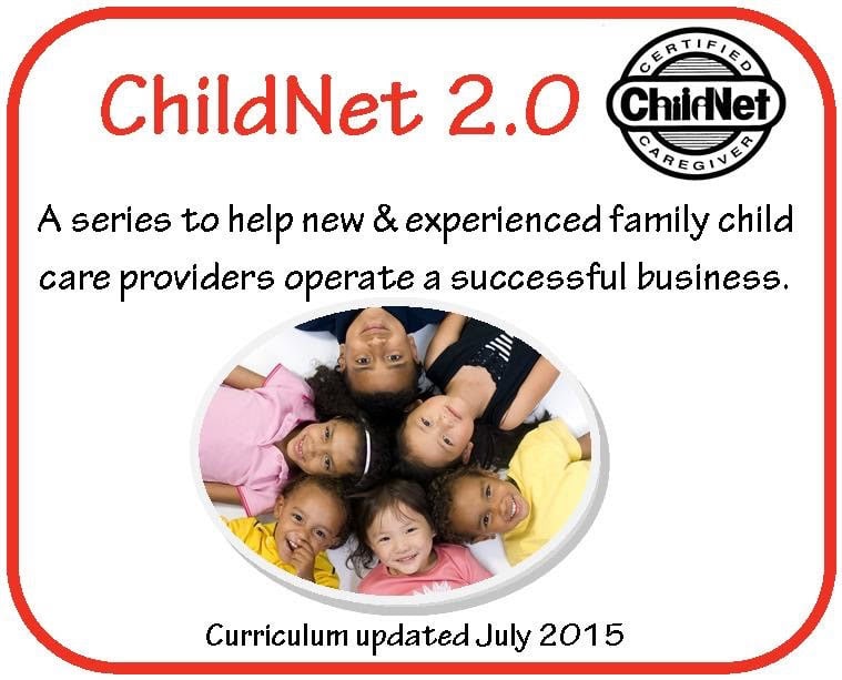 ChildNet 2.0 logo with children lying in a circle for Iowa Childcare Resource & Referral.